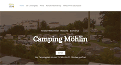 Desktop Screenshot of camping-moehlin.ch